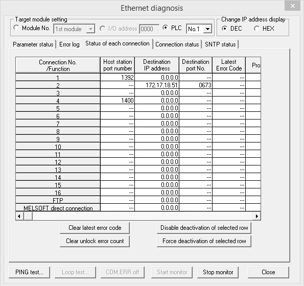 Ethernet Diagnostics